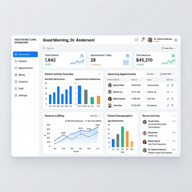 Clinic Dashboard App